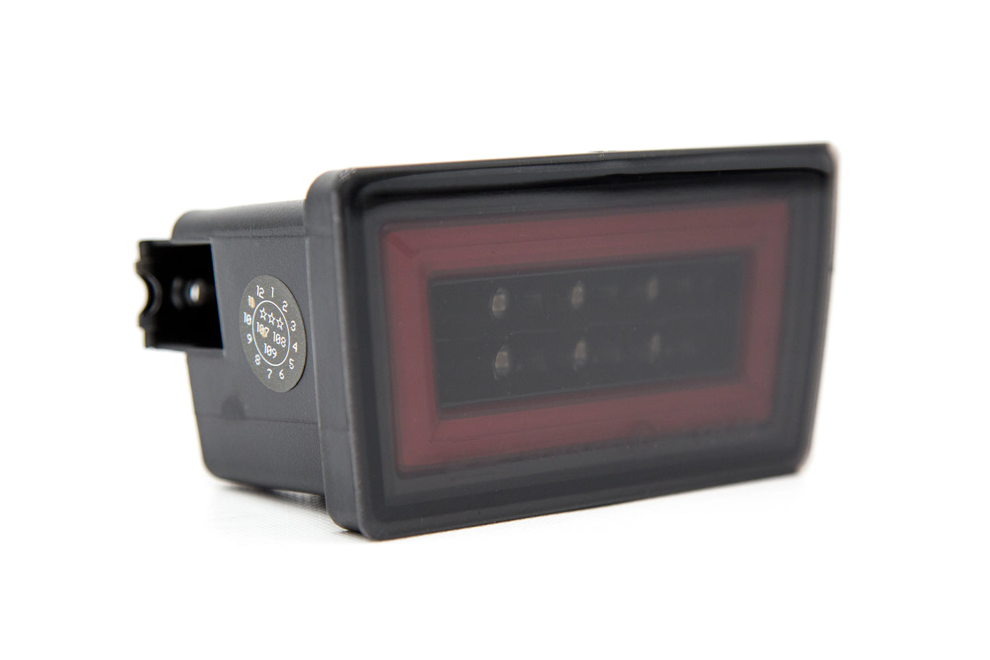 OLM V3 F1 Rear Brake Light (Smoked Lens, Gloss Black Base, Red Bar) - Subaru Models (Inc. 2015-2021 WRX / STI)