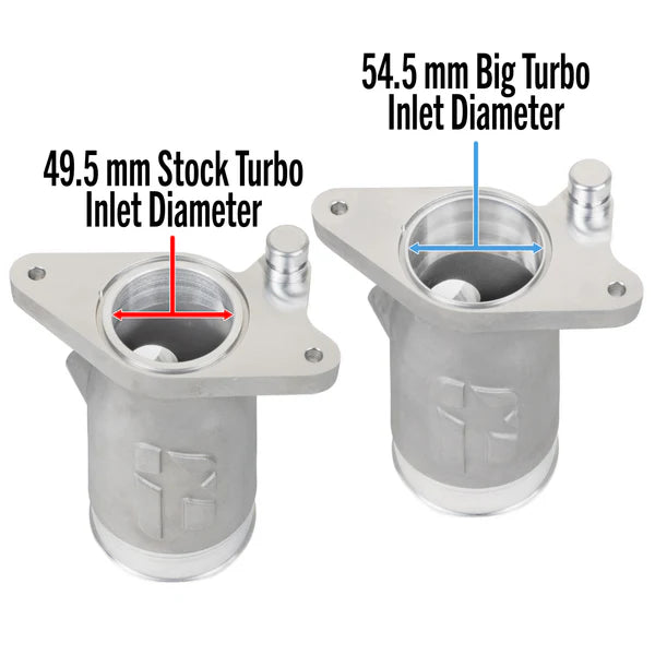 OVERTAKE Aluminum BIG TURBO Inlet - Subaru 2022-2026 WRX, 2020-2026 Outback, 2019-2026 Ascent