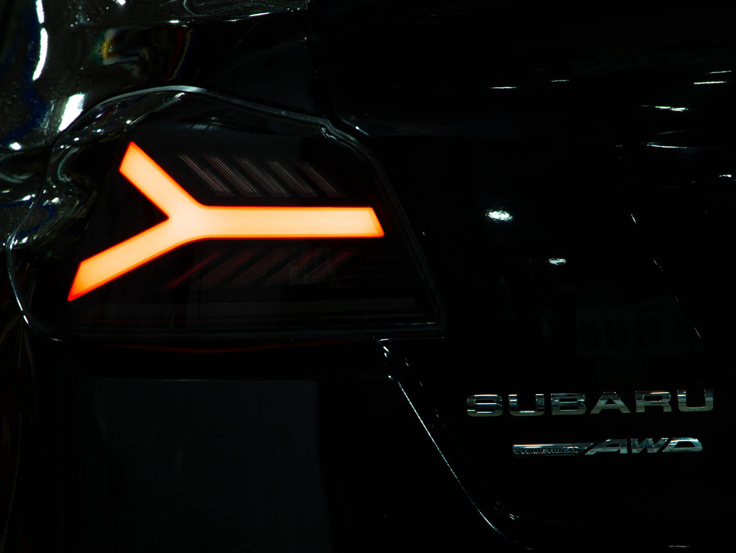 OLM Y-Spec LED Taillights (Smoke Lens White Optic w/RGB) - 2015-21 WRX / STI