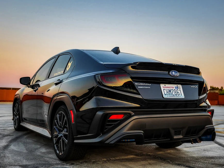 OLM Spec-AR LED Taillights (Smoke Lens / Black Base / Red Bar) - 2022-2025 Subaru WRX