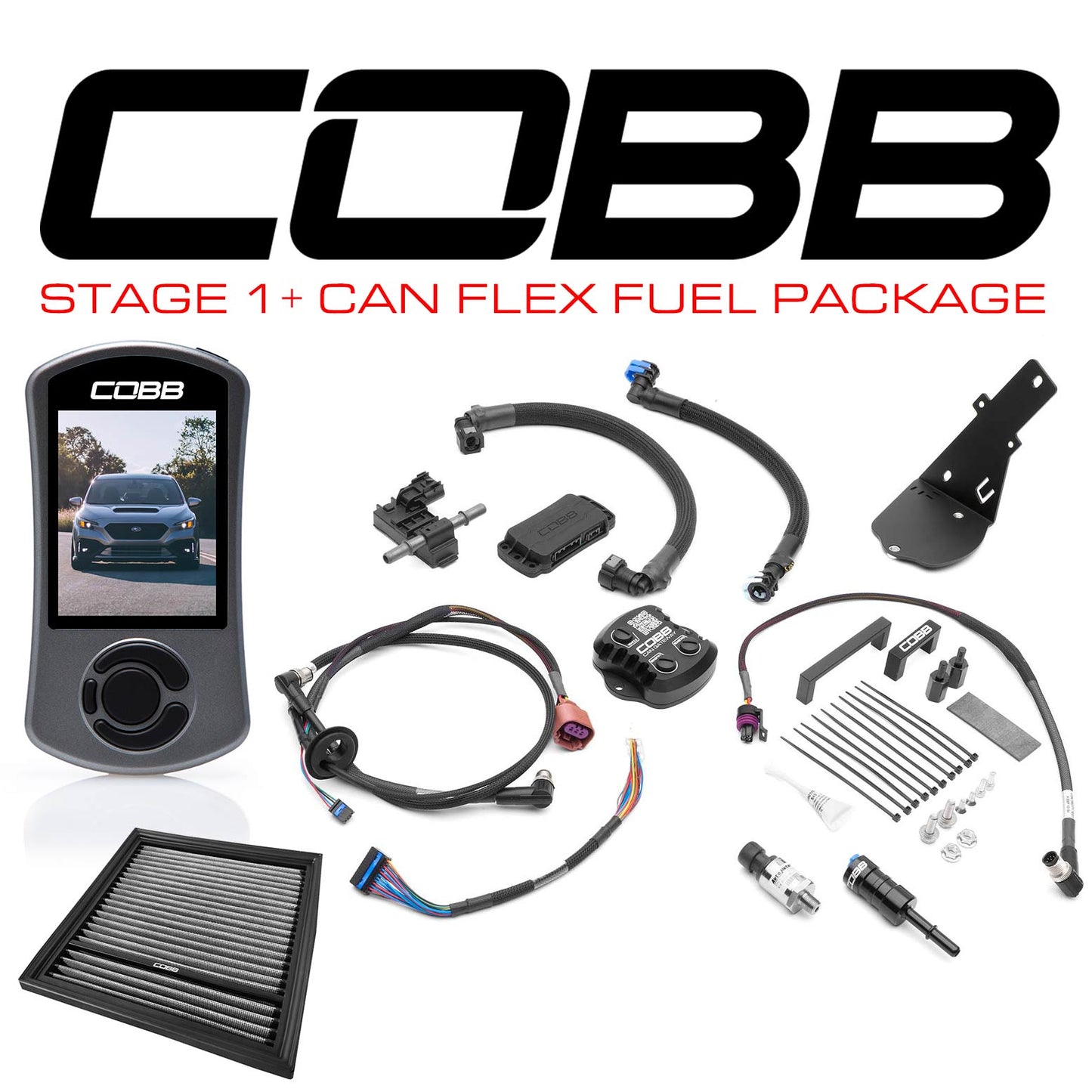 Cobb 2022-25 Subaru WRX Stage 1+ CAN Flex Fuel Power Package (MT Only) -|SUB0060010-FF|