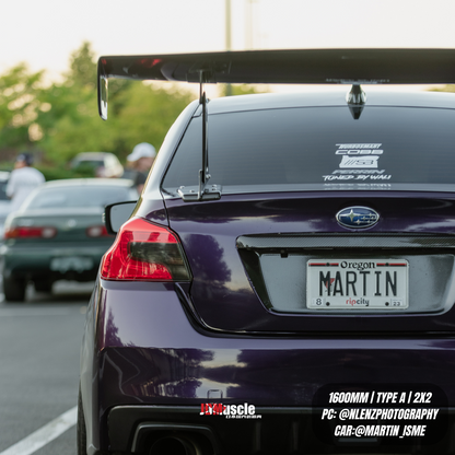 JDMuscle 15-21 WRX/STI Carbon Fiber Replacement Spoiler Base for JDMuscle VS Style Euro GT or Varis GT Wing
