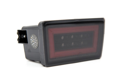 OLM V3 F1 Rear Brake Light (Smoked Lens, Gloss Black Base, Red Bar) - Subaru Models (Inc. 2015-2021 WRX / STI)