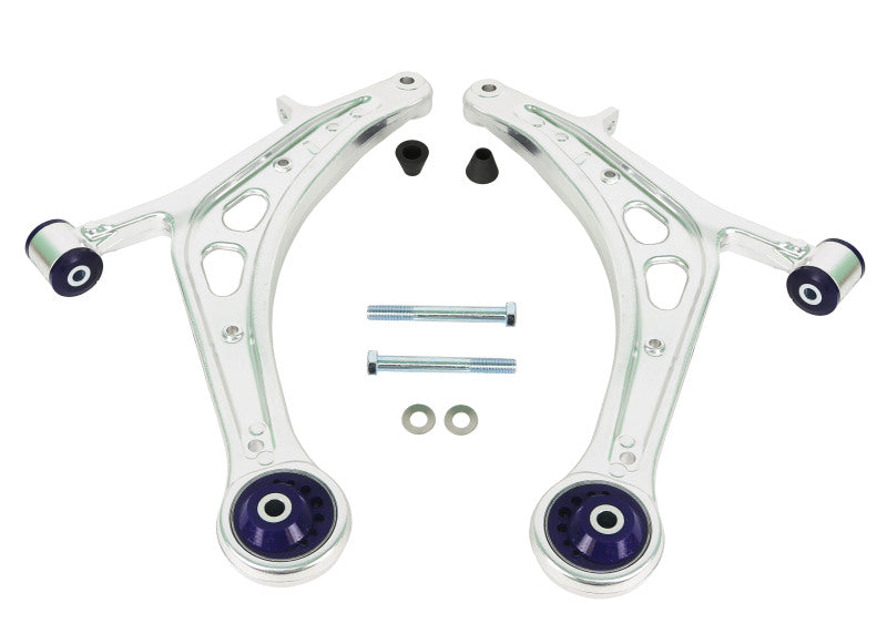 SuperPro 2008 Subaru Impreza WRX STI Front Lower Alloy Control Arm Kit (+Caster)