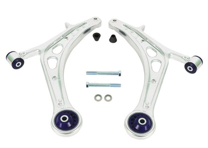 SuperPro 2008 Subaru Impreza WRX STI Front Lower Alloy Control Arm Kit (+Caster)