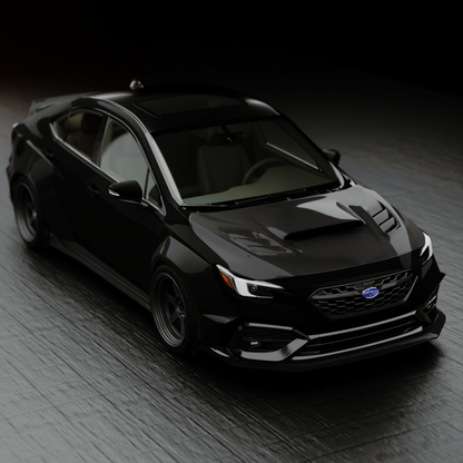 JDMuscle [22-25 WRX] Carbon Fiber Hood V1