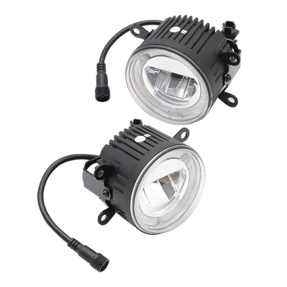 JDMuscle [15-21 WRX or STI, 13+ BRZ or FT86, 14+ Forester] LED / Halo DRL Fog Light Housings