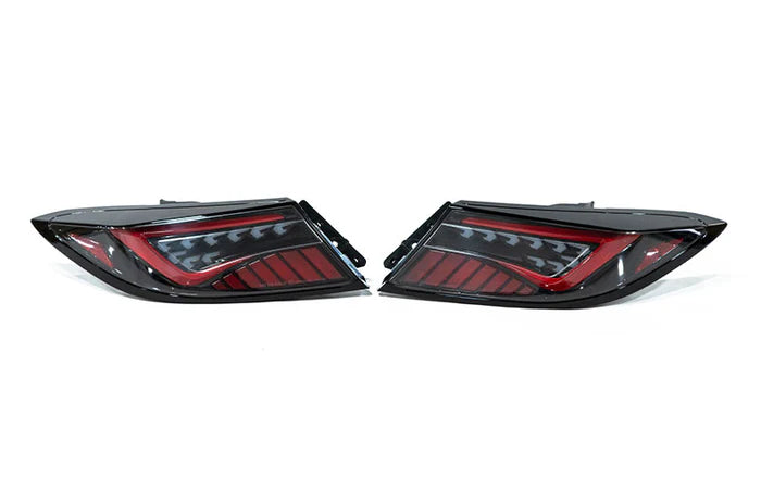 OLM Scythe Style LED Taillights (ClearLens, Black Base, Red Bar) - 2022-24 GR86 / BRZ