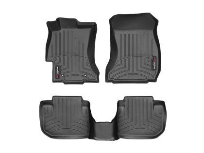 WeatherTech Black DigitalFit FloorLiners Front & Rear - Subaru WRX / STI 2015-21 / Impreza 12-16 |44439-1-2|