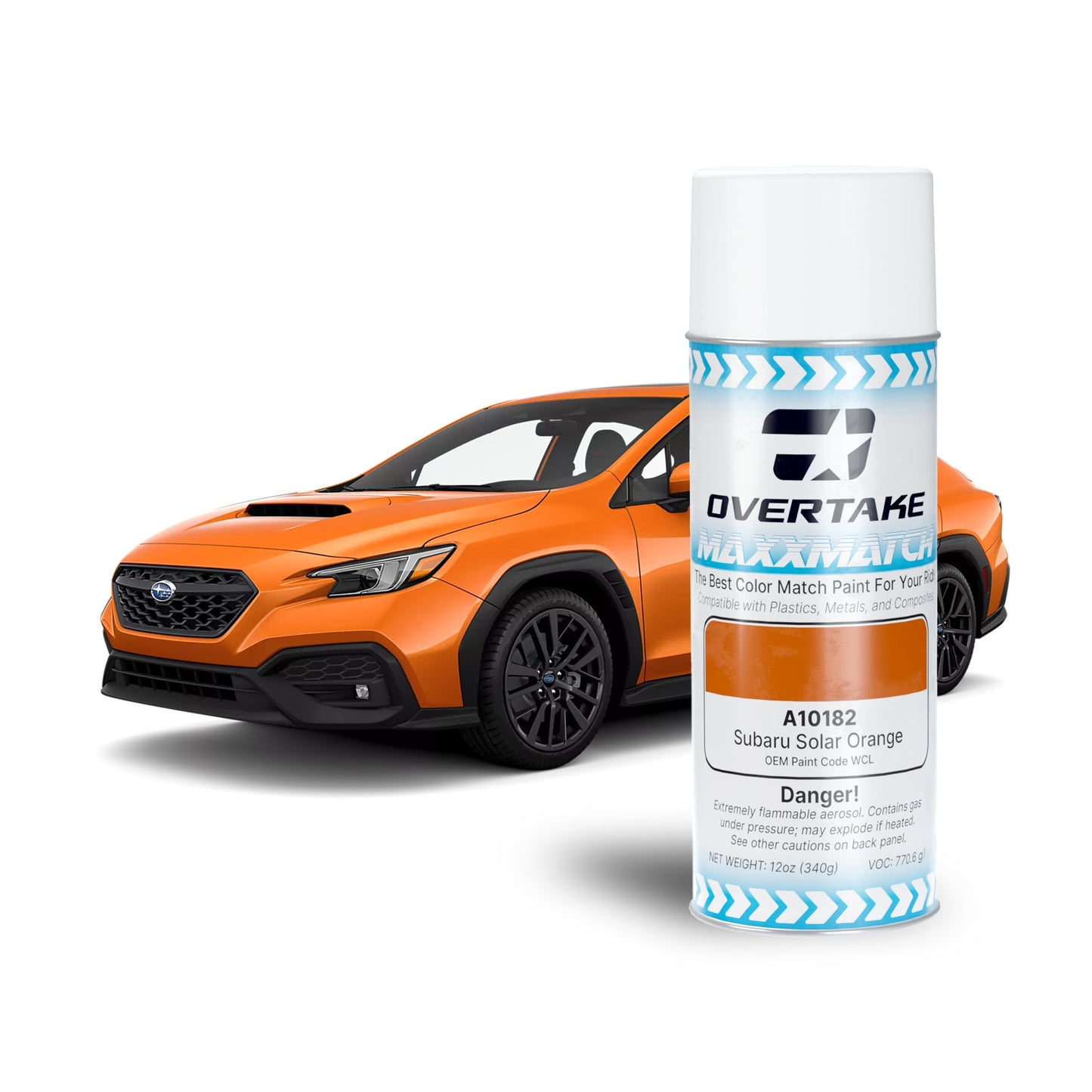 OVERTAKE MaxxMatch Paint - Subaru Solar Orange WCL 12oz. Can
