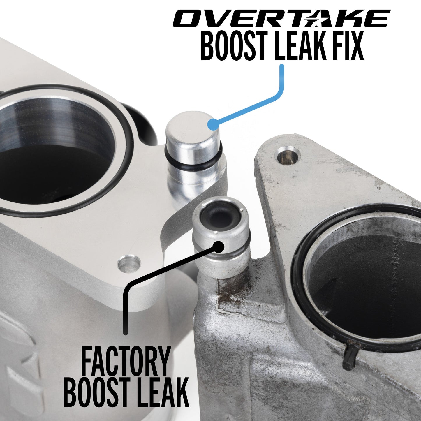 OVERTAKE Aluminum Turbo Inlet - Subaru 2022-2026 WRX, 2020-2026 Outback, 2019-2026 Ascent