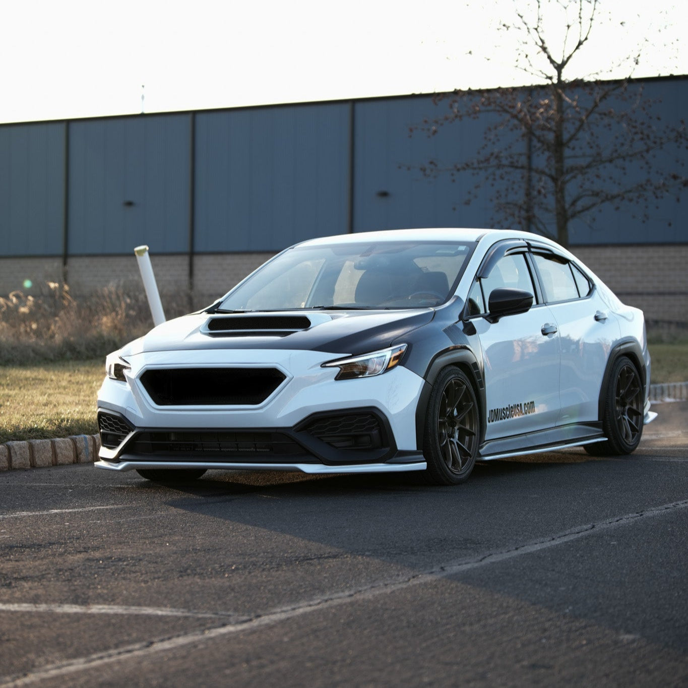 JDMuscle [22-25 WRX] CS Style V1 Front Bumper Grille-Paint Matched/Gloss Black