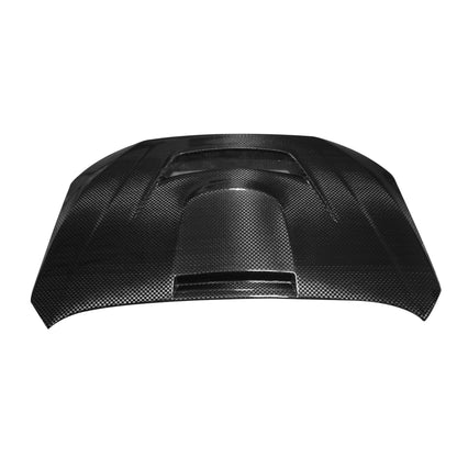JDMuscle 15-21 WRX/STI w/ FMIC Tanso Carbon Fiber Hood V3 Scoopless