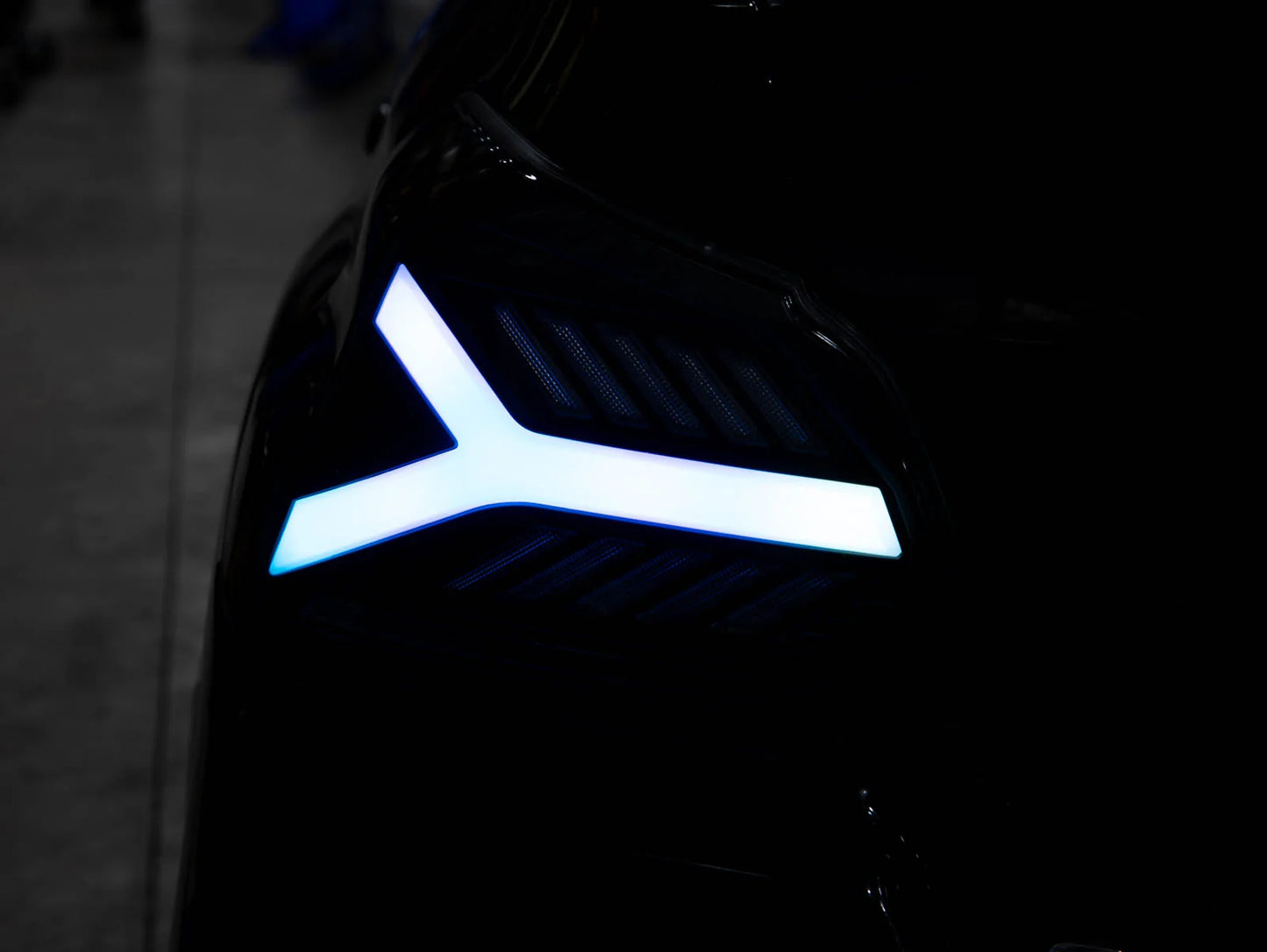 OLM Y-Spec LED Taillights (Smoke Lens White Optic w/RGB) - 2015-21 WRX / STI