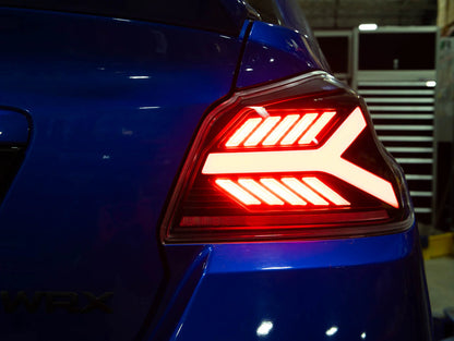OLM Y-Spec LED Taillights (Smoke Lens White Optic) - 2015-2021 WRX / STI