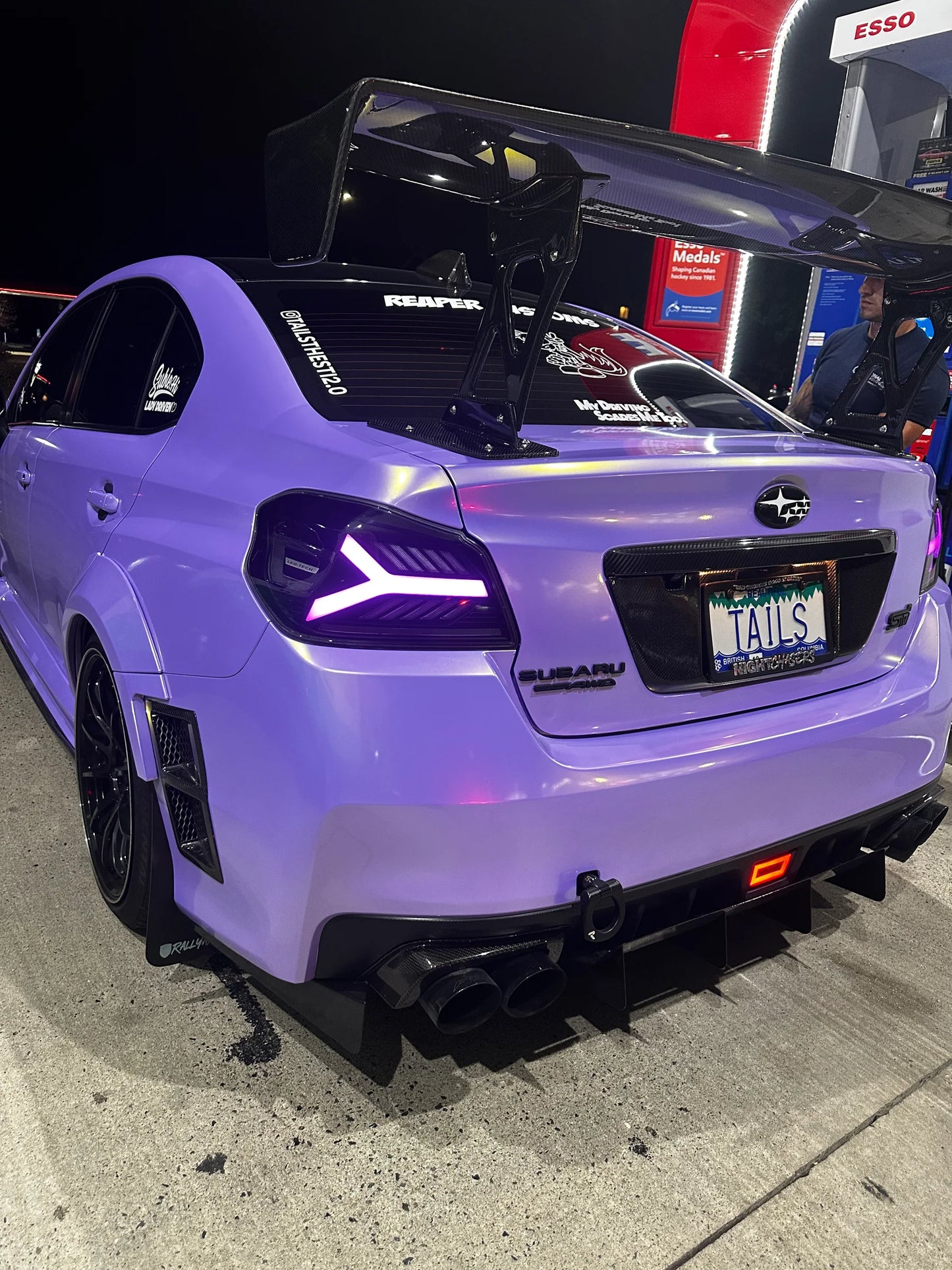 OLM Y-Spec LED Taillights (Smoke Lens White Optic w/RGB) - 2015-21 WRX / STI