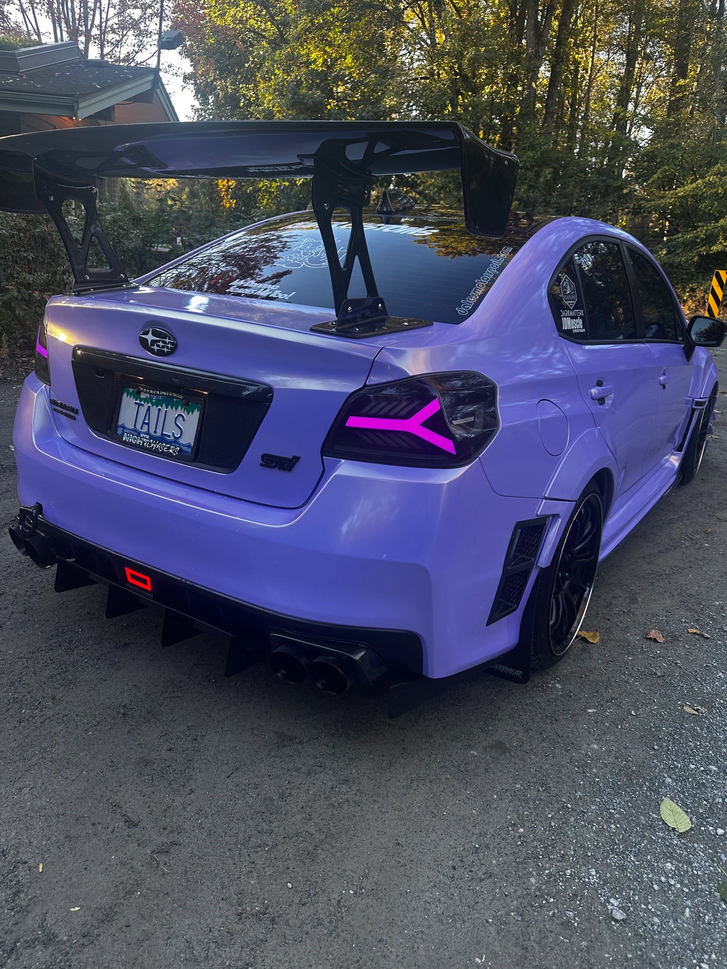 OLM Y-Spec LED Taillights (Smoke Lens White Optic w/RGB) - 2015-21 WRX / STI