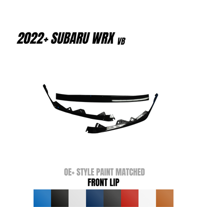 JDMuscle [22-25 WRX] 3-Piece Front Lip - OE+ Style Paint Matched