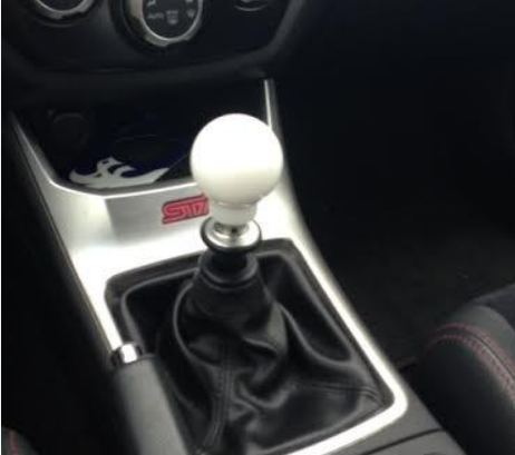 Killer B Motorsport WRC Style Round Knob 6MT - (White) | Multiple Subaru Fitments