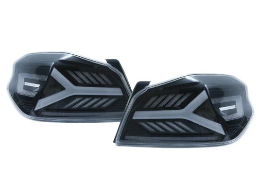 OLM Y-Spec LED Taillights (Clear Lens White Optic) - 2015-2021 WRX / STI