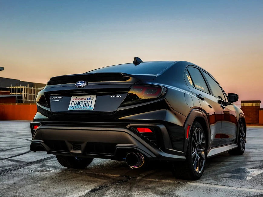 OLM Spec-AR LED Taillights (Smoke Lens / Black Base / Red Bar) - 2022-2025 Subaru WRX