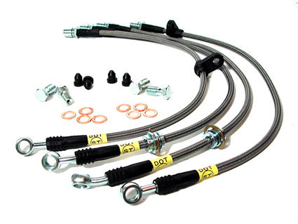 StopTech Stainless Steel Brake Lines (Rear) - Scion FR-S / Toyota 86 / Subaru BRZ 13-20 / WRX STI 08-21