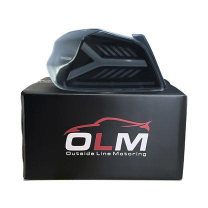 OLM Y-Spec LED Taillights (Smoke Lens White Optic) - 2015-2021 WRX / STI