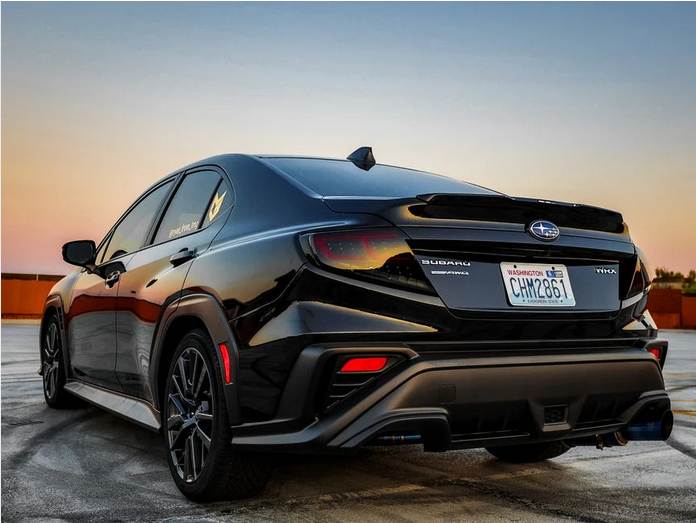 OLM Spec-AR LED Tail Lights - Smoke Lens - Black Base - Red Bar (2022+ WRX)