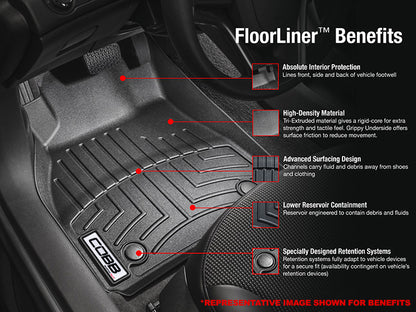 COBB 2022-25 Subaru WRX Front FloorLiner by WeatherTech - Black