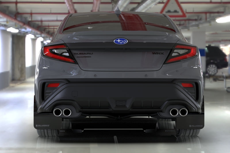Rally Armor 22-25 Subaru WRX Red UR Mud Flap Altered Font Black Logo