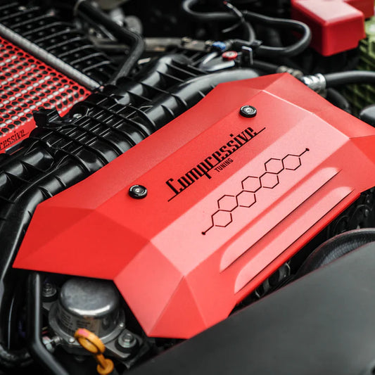 Compressive Tuning Diamond Cover | FA20 | Red-Black