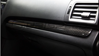 OLM S-Line Dry Carbon Fiber Dash Trim Covers - 2015-21 WRX/STI - DP3-WRX14-DCF
