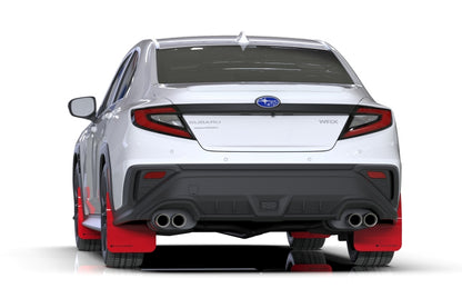 Rally Armor 22-25 Subaru WRX Red UR Mud Flap w/Black Logo