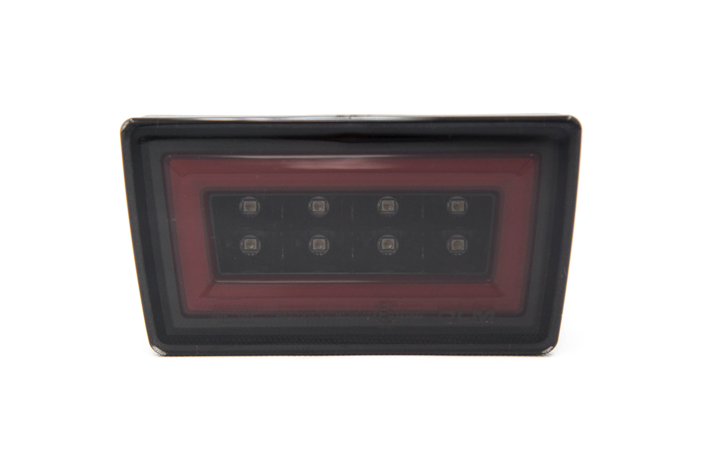 OLM V3 F1 Rear Brake Light (Smoked Lens, Gloss Black Base, Red Bar) - Subaru Models (Inc. 2015-2021 WRX / STI)