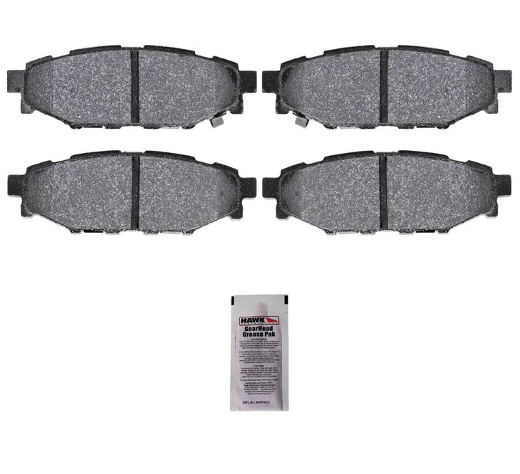 Hawk Ceramic Rear Brake Pads | 08-21 WRX, 13+ BRZ/FRS/86