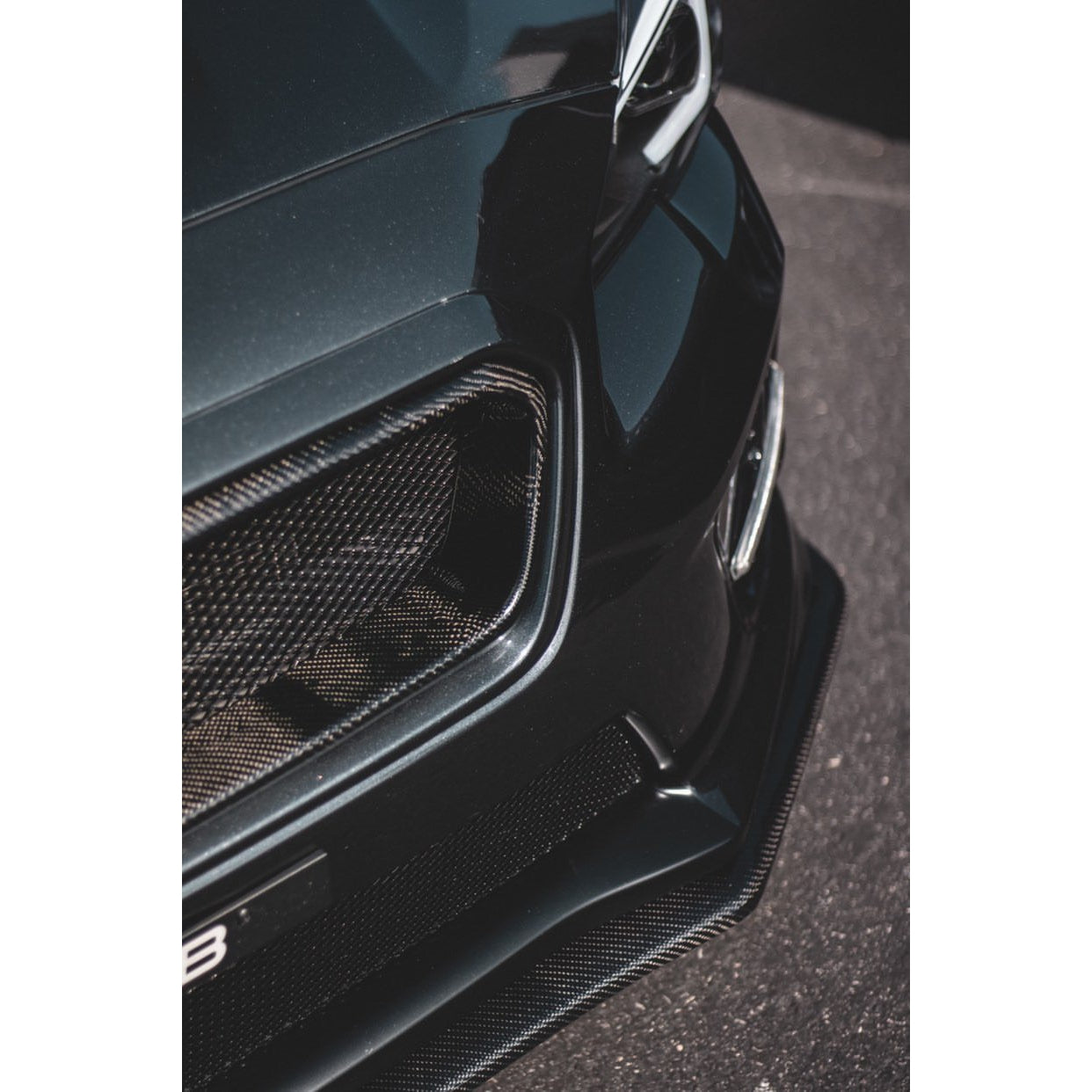 JDMuscle Tanso OE STYLE V1 FRONT CARBON FIBER LIP for 15-17 WRX/STI