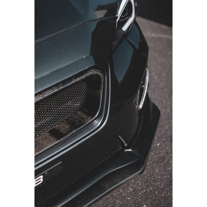 JDMuscle Tanso OE STYLE V1 FRONT CARBON FIBER LIP for 15-17 WRX/STI