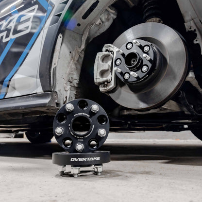 OVERTAKE Wheel Spacers - Pair - 25mm 5x114.3 - Subaru 2015-2026 WRX, 2005-2021 STI, and more