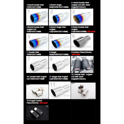 RES x JDMuscle [22-25 WRX] Valvetronic Catback Exhaust MT&CVT